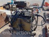 HOBART MIG WELDER WITH LEADS ON CART