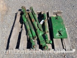 JD 3PT HITCH, LINK AND FRONT WEIGHT