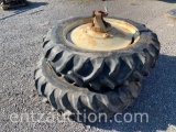 GOODYEAR 15.5-38 TRACTOR TIRES ON RIMS