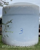 TANK #3 3000 GALLON POLY TANK WITH 2