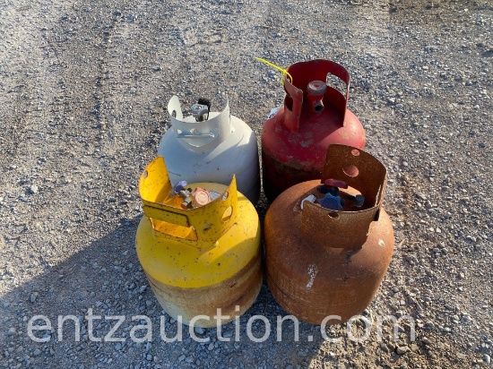 (2) 5 GALLON LP BOTTLES (2) 134A TANKS
