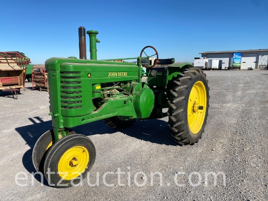 1947 JD MODEL A TRACTOR, GAS, PTO, FRESH PAINT
