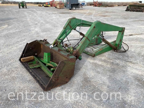 JD 48 FRONT END LOADER WITH BRACKETS AND BOLTS