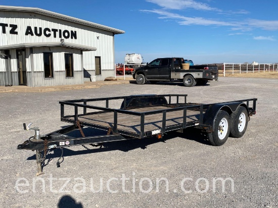 CARRY ON 14' X 6' UTILITY TRAILER, TA, 4'