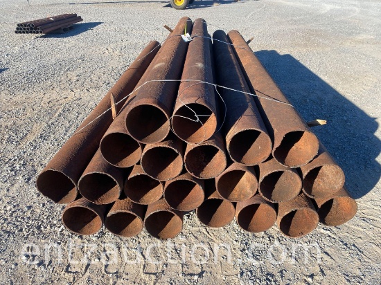 6" x 9' STEEL PIPE POST ***SOLD TIMES THE