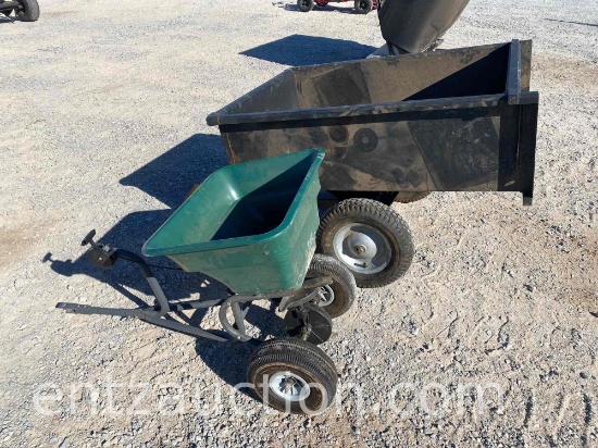 GARDEN CART AND PULL TYPE FERT. SPREADER