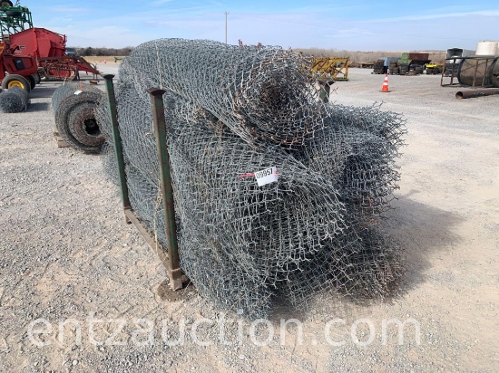 ROLLS OF 8' CHAIN LINK WITH CRATE ***SOLD TIMES THE