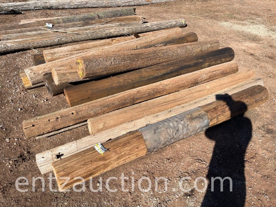 WOOD POSTS, 8" X 8' ***SOLD TIMES THE