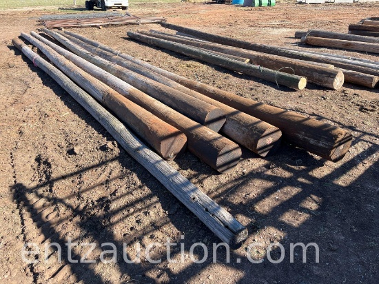 MISC. WOOD POLES, APPROX. 40' ***SOLD TIMES