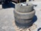 LOT OF MISC TIRES ON STEEL RIMS 1) 275/80 R22.5,