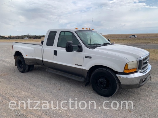 1999 FORD F350 PICKUP, 7.3L POWERSTROKE, EXT. CAB,