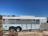 HALE STOCK TRAILER, GN, 6' X 20', 2 COMPARTMENTS