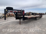 2000 DONAHUE 24' + 4' DOVETAIL SWATHER TRAILER,