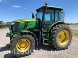 2014 JD 6105D TRACTOR, FWA, C&A,