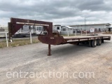 2001 TRAIL KING TK 20HT TRAILER, 20' +9' HYD.