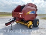 NH BR 7090 ROUND BALER, NET/TWINE,