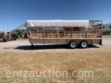 STIDHAM 6' X 18' STOCK TRAILER, GN, TA,