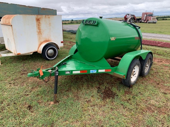 LEE 475 GALLON TRAILER MOUNTED FUEL TANK,