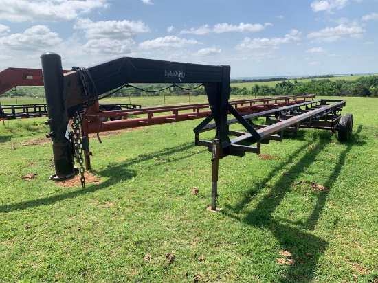 DIAMOND H 32’ GN INLINE HAY TRAILER, TA, SR,
