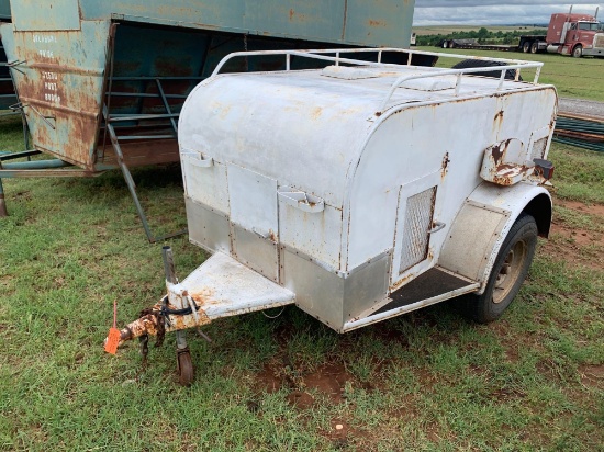 CUSTOM BUILT 4' X 7' DOG TRAILER, 4 COMPARTMENTS