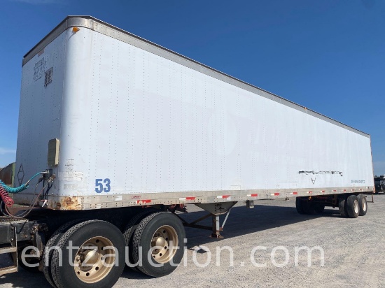 1989 LUFKIN 53' X 102" VAN TRAILER, AIR RIDE,
