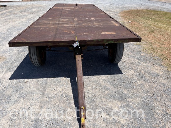 4 WHEEL TRAILER, 23' X 8', STEEL FLATBED,