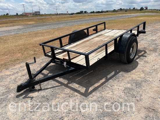 5' X 10' TILT DECK TRAILER, SA, HD AXLES,