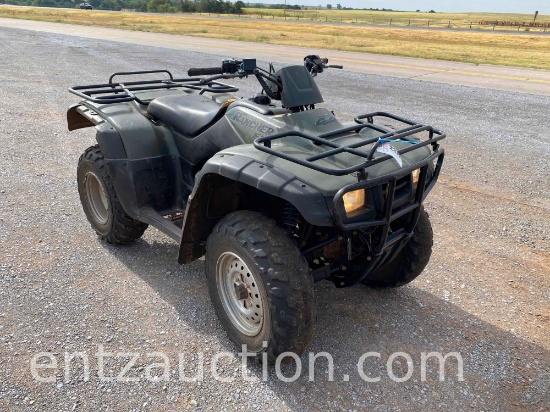 2000 HONDA RANCHER ES 4-WHEELER, SHOWS 3,386