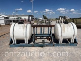125 GALLON POLY SADDLE TANKS 11' WIDE