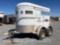 2 HORSE BP TRAILER, STRAIGHT LOAD, TA,