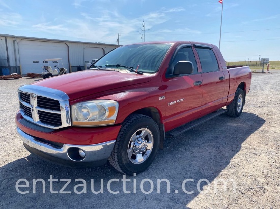 2006 DODGE 1500 MEGA CAB PICKUP, GAS, 5.7 HEMI,
