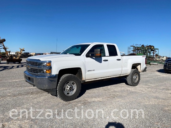2015 CHEVY 2500 PICKUP, EXT. CAB, 6.0L GAS,