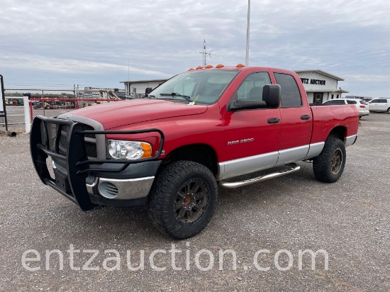2003 DODGE 2500 QUAD CAB PICKUP, 5.7L HEMI,