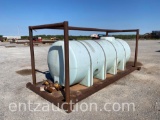1000 GALLON POLY TANK ON SKIDS