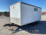 WELLS CARGO ENCLOSED TRAILER, 14' X 7', TA,