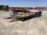 SHOPBUILT UTILITY TRAILER, 16' X 77