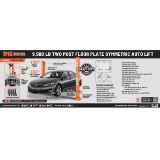 TMG 2 POST AUTO LIFT, 9,500 LBS, 75