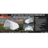 TMG 20' X 30' ARCH WALL PEAK CEILING STORAGE