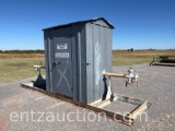 6' X 4' X 8' TALL METER HOUSE ON 17' SKIDS
