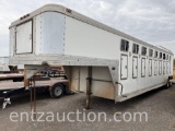 **HITCH IN PICTURE IS NOT INCLUDED, STANDARD HITCH ONLY!!** 1986 TOUCH OF CLASS HORSE TRAILER,