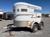 2 HORSE BP TRAILER, STRAIGHT LOAD, TA,