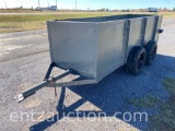 SHOPBUILT TRAILER W/ SIDE WALLS, 12' X 4' X 32