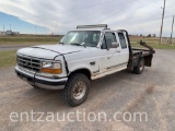 1996 FORD F250 PICKUP, 7.3L DSL. ENGINE, 4X4,
