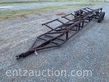SHOPBUILT 4 BALE HAY TRAILER, INDIVIDUAL DUMP,