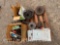 MISC. LOT SWAGE PRESS & DYES, JUMPER CABLES, HUBS,