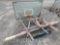 BASKETBALL GOAL, 4'X6' BACKBOARD, CEILING MOUNT,