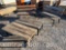 2 OUTDOOR BENCHES W/ 2 TABLES