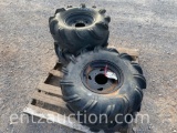 2) HIGH LIFTER OUTLAW AT 27X9.5-12 NYLON TIRES W/