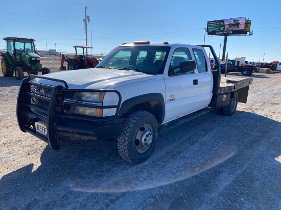 2003 CHEVY 3500 PICKUP, DUALLY, EXT. CAB,