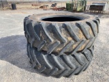 MICHELIN 650/65R42 XM108 TIRES, APPROX. 60% RUBBER,